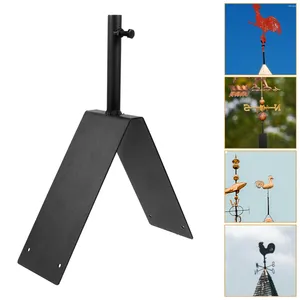 Garden Decorations Weather Vane Bracket Antenna Pole Stand Roof Mounting Metal Vanes Outdoor Top Accessories