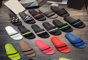 2022 Fashion Slipper Sliders Paris Slides Sandals Slippers للرجال للنساء مع مصمم للجنسين شاطئ Flops2199509