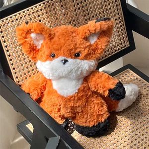 Stuffed Plush Animals Cute Big Ears Fox Plush Toy Cartoon Stuffed Animals Orange Long Tails Foxes Plushies Doll Anime Soft Kids Toys Gifts Home Room