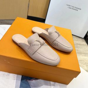 Capri Mokeski Desiger Sandały Kobiety Buty Oryginalne skórzane kapcie płaskie muły Slingback Boinom Lazy Mule Summer Beach Flip Flip Flip 5.17 02