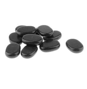 Pedras para massagem Conjunto de basalto Rochas de basalto Spa Profissional Kit Essential Relaxing Dor Alívio Preto Smooth Stone Essential 9551774