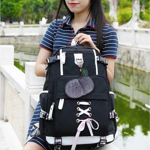 Школьные сумки в корейском стиле высокий рюкзак для подростки для девочек моды черная белая школьница школьная сумка милая книжная сумка