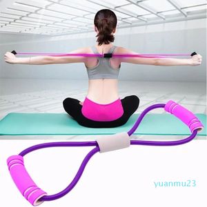 Resistance Bands TPE 8 Word Fitness Yoga Gum Resistance Rubber Bands Fitness Elastic Band Fitness Equipment Expander Workout Chest Expander