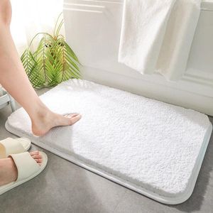 Badmatten minimalistische Badezimmer Eingangsmatte Anti Slip Foot Plüsch dicker absorbierender Teppich und warm