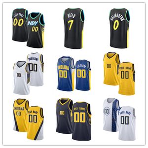 Custom Jersey Men Bennedict Mathurin Myles Turner Indianas Pacer Tyrese Haliburton Pascal Siakam Aaron Nesmith Andrew Nembhard T.J. Koszulki do koszykówki McConnell