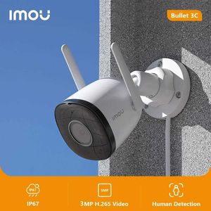 Kit fotocamera wireless iMou Bullet 3C 3C 3MP IP fotocamera IP Tracciamento automatico AI Rilevamento umano Monitoraggio esterno Sicurezza A resoconto meteorologico J240518