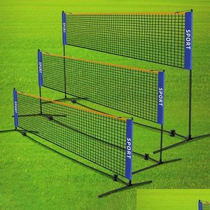 Andere Sportartikel tragbares Faltungsstandard Professional Badminton Net Indoor Outdoor Sportball Tennis Training Square Nets DHF46