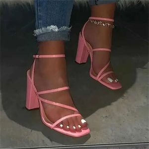 Pink Summer Comfort 425 och Versatile Open-Toe Högklackad sandal Casual utomhusfast färg plus C07