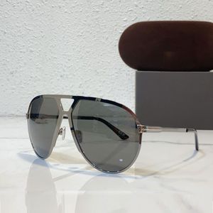 Top Aviator Solglasögon Designer Classic TF1060 Herrkvinnor Solglasögon UV 100% Skydd Tänkta metallrimmade solglasögon med glasögonfodral