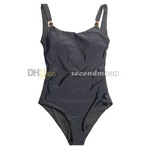 Solid Color Swimsuit Women Quick Drying Swimwear Designer Hot Spring Swimsuits Tank Top Beachwear