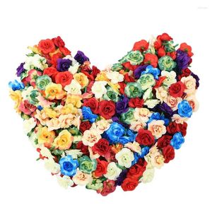 Dekorativa blommor 20st konstgjorda rosor för heminredning vardagsrum kreativt DIY födelsedags Alla hjärtans jubileumsgåvor