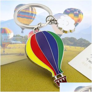 Party Favor Air Balloon Keychain Key Ring For Women Men Handbag Accessories Diy Handmade Jewelry Gifts Drop Delivery Home Garden Fes Dhxb2