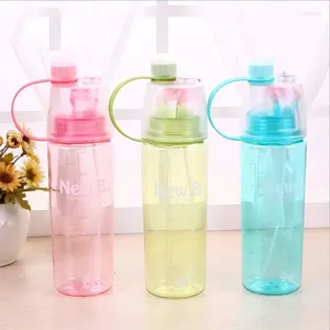 Water Bottles Keelorn Spray Bottle Sport 400ml 600ml Creative Bpa Free Plastic Portable Drinking For Drinkware