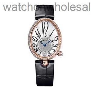 Breguat Designer Watches最高品質のAAAダイヤモンドボックスナポリクイーン18Kローズゴールドオリジナル自動メカニカルウォッチ8918BR
