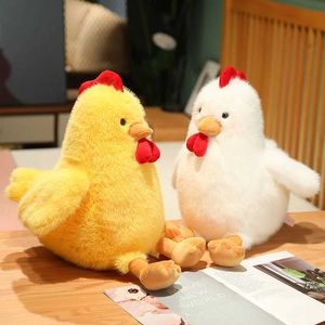 Stuffed Plush Animals 30-55cm Cute Cartoon Cock Plushies Dolls Stuffed Animals Funny Yellow White Chicken Soft Kids Toys Pillow for Kids Birthday Gift