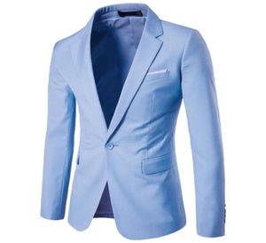 new business casual small suit male korean version of the slim wedding man dress summer is fitted with a button suit1406534