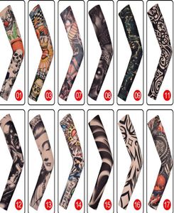 1 PC Antisunshine Fashion Men and Women Tattoo ARM Gambe Gambe Maniche High Elastic Nylon Halloween Dance Dance Party Tattoo Sleeve9403708