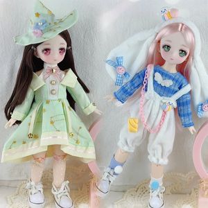 Boneca renascido com um valor alto de 30 cm de boneca BJD com articulações esféricas móveis Little Princess Set Toys Girls Gifts 240520