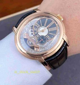 AIIBIPP Watch Luxury Designer Millennium Serie 18K Roségold Automatische Maschinenmechanische Watch 15350OR OO D093CR-01