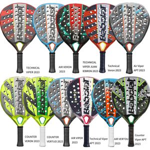 Pala Padel Paddle Tennis Racket Soft Face Carbon Fiber Eva Sports Racket Outdoor Equipment 240509