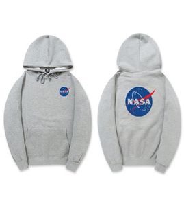 Jesienna zima marka marki męskie designer NASA Black Grey Khaki unisex pullover bawełna Hip Hop Hop Hood Sweater miłośnicy S6213288