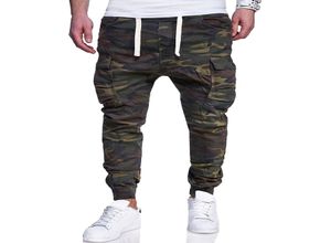 Mens Camouflage Pencil Designer Jeans Fashion Skinny Big Pockets Striped Zipper Design Slim Jean Pants 160374401842318