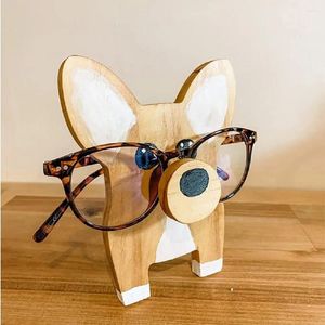 Decorative Plates Fun Eyeglass Holder Display Stands Animal Statues Wooden Glasses Stand For Home Office Accessories