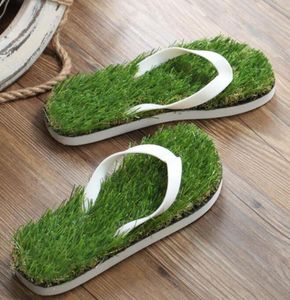 New Novelty Lovers Grass Men Flip Flops For Men Summer Beach Flip Flops Festival Barefoot Flat Shoe Out Sandals Slipper Sandalias2154131