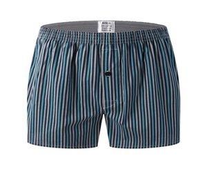 2019 Mens Underwear Boxers Shorts Casual Cotton Sleep Underpants Högkvalitativa varumärken Plaid Löst bekväma hemkläder Trosor 092367254