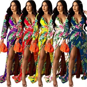 Summer Dress Women 2024 Bikini Cover Up For Sexy Print Neck Polyester Swimwear Beach Clothes The Pareo Tunic Bathing Suit