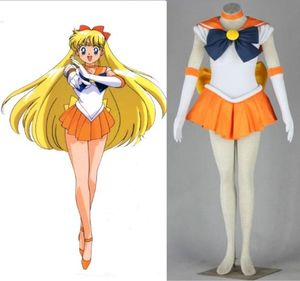 Sailor Moon Cosplay Minako Aino Sailor Venus Cosplay Halloween Woman Costumes3512996