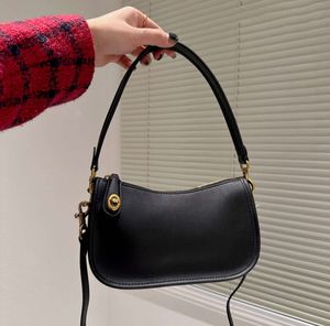Designer Bag swinger kvinnor axillär handväska handväska äkta läder 2 remmar gamla blommakvalitetsdis