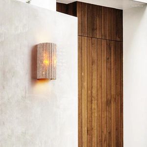 Lampa ścienna marmur LED LED Outdoor Dekoracja Domowa sztuka schodowa dziedziniec balkon łazienka łazienka salon atmosfera dekoracje retro