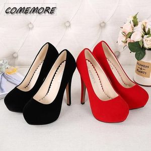 Dress Shoes Super High Heel Women's Waterproof Platform Nightclub Fine With Sexy Spring Large Size Wedding 35-46