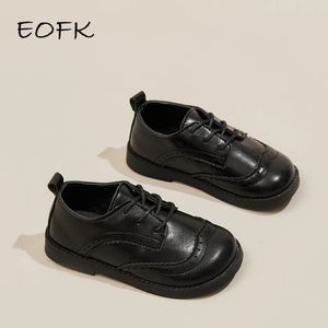 Eofk Kids Dress Shoes para Babytoddlers meninos meninas crianças pequenas crianças clássicas Comfort Party Wedding School Flats 21-30 240518