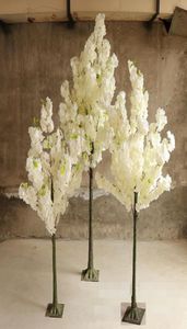 Flores artificiais desejando árvores Simulação Blossom Tree Roman Column Road Lidera Sakura para o Wedding Mall Open Props6865275