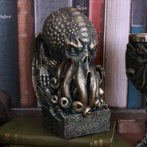 Cranio vintage cthulhu statue decorazioni per la casa artigianato ornamenti polpo figure di sculture moderne decorazioni per feste di Halloween 240520