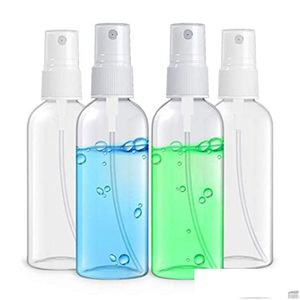 Packing Bottles Wholesale Plastic Clear Spray 60Ml 2Oz Refillable Fine Mist Sprayer Travel Bottle Makeup Cosmetic Atomizers Reusable E Dhfat