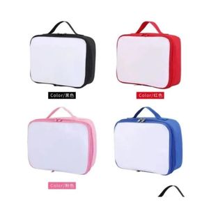 Christmas Decorations Local Warehouse Sublimation Lunch Bag Mix Color 20Pcs/Case Stock Jj Drop Delivery Home Garden Festive Party Supp Dhosj