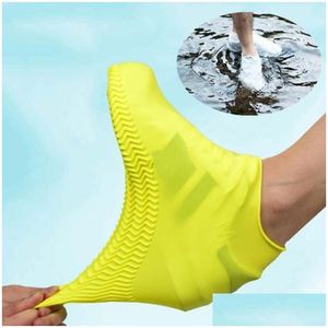 Coperchio di pioggia UPS Stivali in gomma vintage scarpe impermeabili riutilizzabili erba non slip sile overshoes stivale ers accessori per la consegna dhefl dhefl