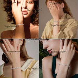 tennis women sterling sier plated gold designer diamond tester bracelets rapper hip hop jewelry Original edition