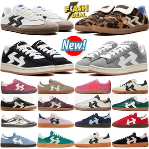 free shipping shoes men women designer handball spezial sneakers low top Leopard Hair Brown White Black Green Grey Red mens casual trainers jogging walking