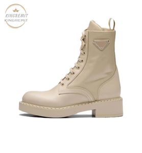 Designer Boots Women Boots Rois Monolith Boot Calfskin Martin Shoes Ladies Thick Bottom Boot Löstagbar nylonpåse Combat Shoe4049063