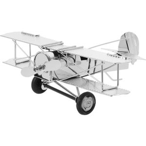 Aeronave Modle Modelo de avião de metal vintage Iron Iron vintage planador biplano Modelo de pingente infantil infantil infantil brinquedos de decoração de decoração home decoração s24520