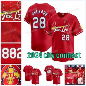 The Lou 2024 City Connect Cardina Jersey Nolan Arenado Willson Contreras Paul Goldschmidt Yadier Molina Lars Nootbarar Ozzie Smith Nolan Gorman Carpenter Walker