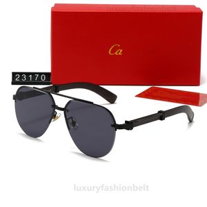 France Luxury Brand Momente de óculos masculinos Designer de óculos de sol Frame Radiação de férias Drive Round Glass Sunglass Adumbral Black Brown Computer para lente unissex atacadista