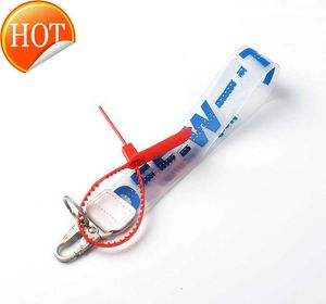 Мобильный пластиковый прозрачный клей -клей Стерео буквальный ПВХ Дизайнерский кошелек для ключей подвесной подвесной цепь кошелька