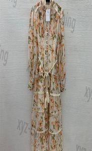 2022 newly merman dresses Breathable cotton silk dresses High-end custom webbing woven lace small turtleneck long-sleeved dress long skirt4987842