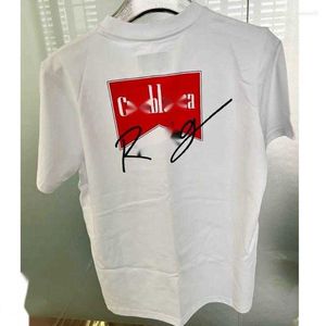 Koszulki męskie małże koszule 23ss mężczyźni designerskie T-shirty wyścigi wyścigowe litera druku