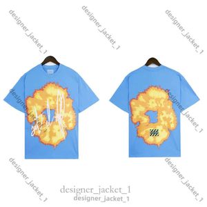 Designer denim teers skjortor grafiska tee mens denim teers t shirt polo designer t shirt kläder som kör sport lös denim t-shirt ljusblå svart bb00